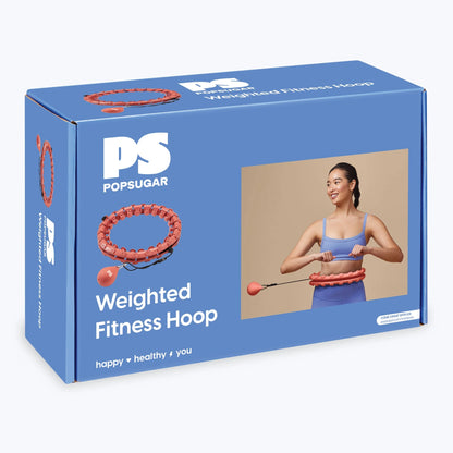 Get Fit and Have Fun with Our Adjustable Coral Fitness Hoop + Weighted Ball! 🌟💪 #FitnessGoals #HulaHoopChallenge