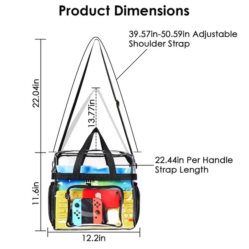 Clear Crossbody Bag Stadium Approved Clear Transparent Shoulder Bag
