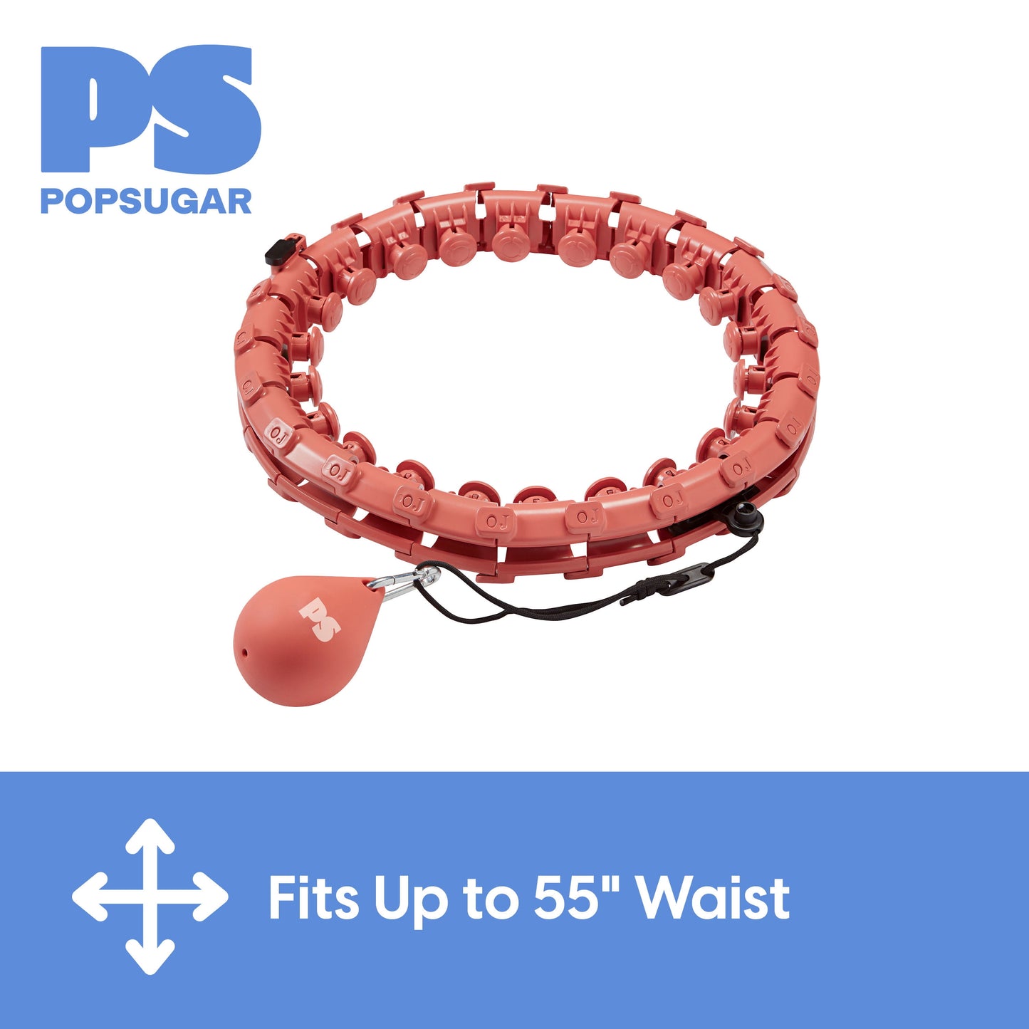 Get Fit and Have Fun with Our Adjustable Coral Fitness Hoop + Weighted Ball! 🌟💪 #FitnessGoals #HulaHoopChallenge