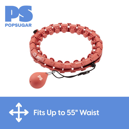 Get Fit and Have Fun with Our Adjustable Coral Fitness Hoop + Weighted Ball! 🌟💪 #FitnessGoals #HulaHoopChallenge