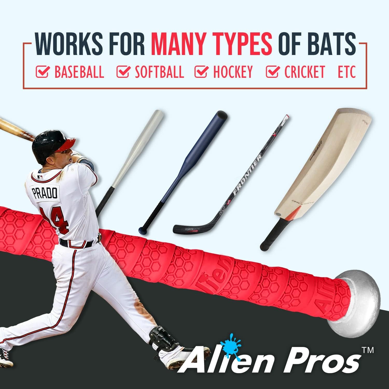 Upgrade Your Swing with Our Pro Feel Bat Grip Tape! Perfect for Epic Home Runs! 🥇⚾️ #BaseballGear #HomeRunReady