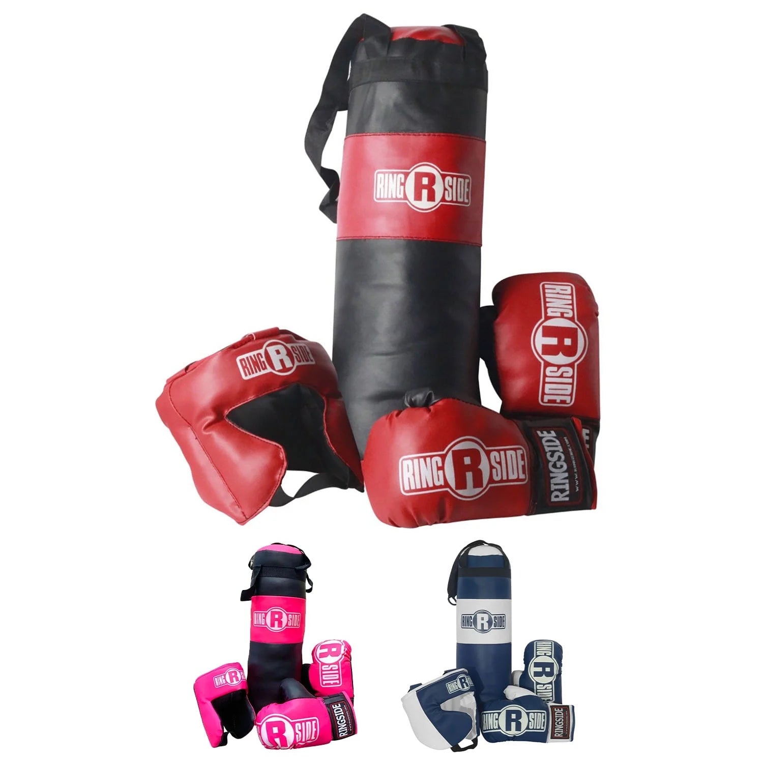 Unleash Your Child's Inner Champion with Our Kids Boxing Set - Mini Heavy Bag, Gloves & Headgear in Sleek Black! 🥊✨