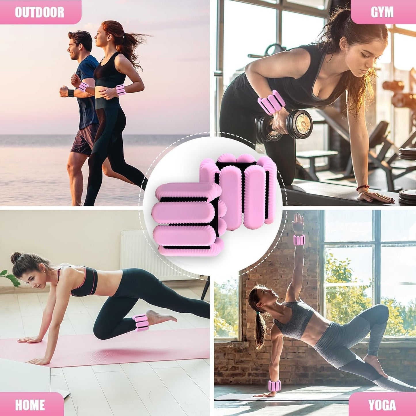 Level Up Your Workout with Our Adjustable Pilates Wrist & Ankle Weights Set! Perfect for Yoga, Dance, and More! 💪✨