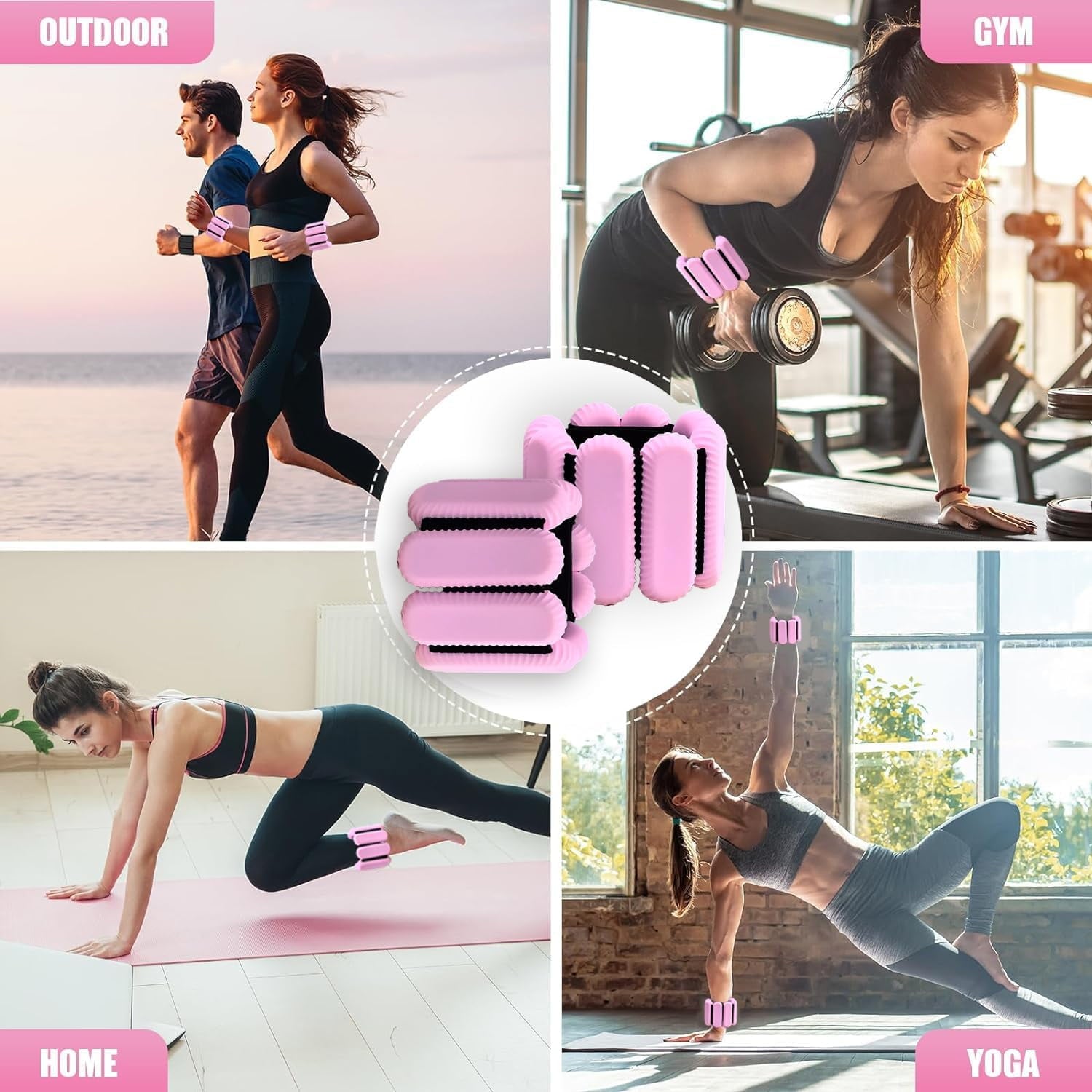 Level Up Your Workout with Our Adjustable Pilates Wrist & Ankle Weights Set! Perfect for Yoga, Dance, and More! 💪✨
