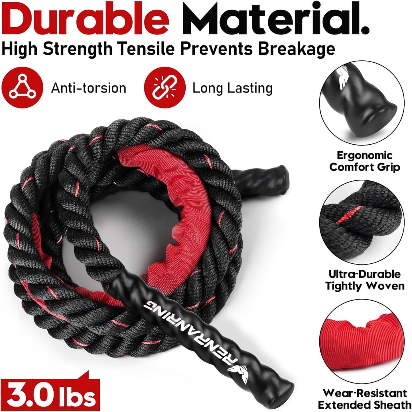 Level Up Your Fitness Game with Our Heavy Weighted Jump Ropes! 💪🔥 Perfect for Men & Women - Build Strength & Muscle at Home! 🏋️‍♂️🏋️‍♀️