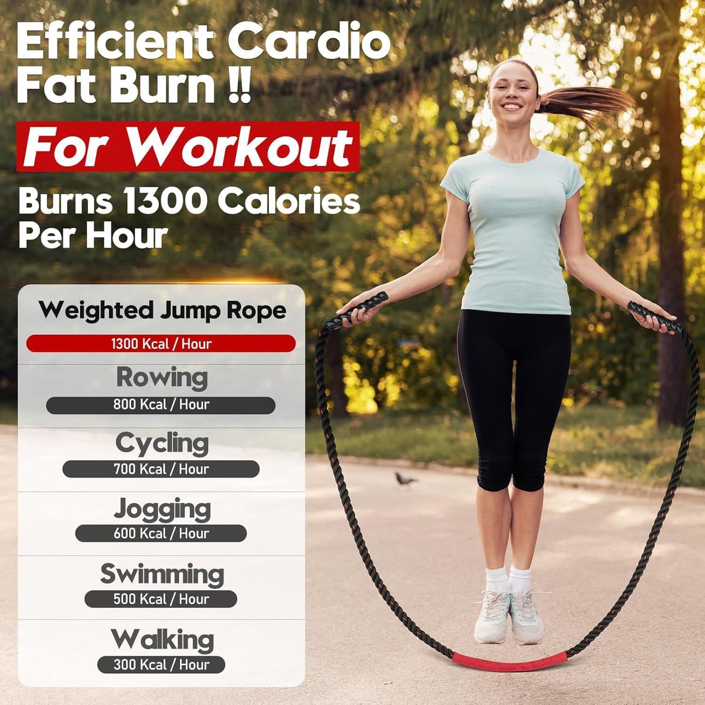 Level Up Your Fitness Game with Our Heavy Weighted Jump Ropes! 💪🔥 Perfect for Men & Women - Build Strength & Muscle at Home! 🏋️‍♂️🏋️‍♀️