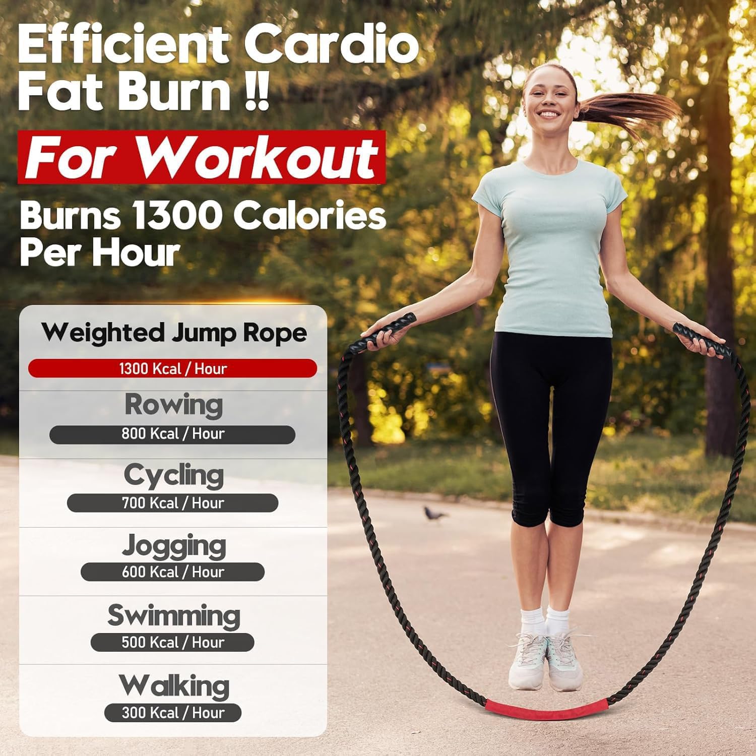 Level Up Your Fitness Game with Our Heavy Weighted Jump Ropes! 💪🔥 Perfect for Men & Women - Build Strength & Muscle at Home! 🏋️‍♂️🏋️‍♀️