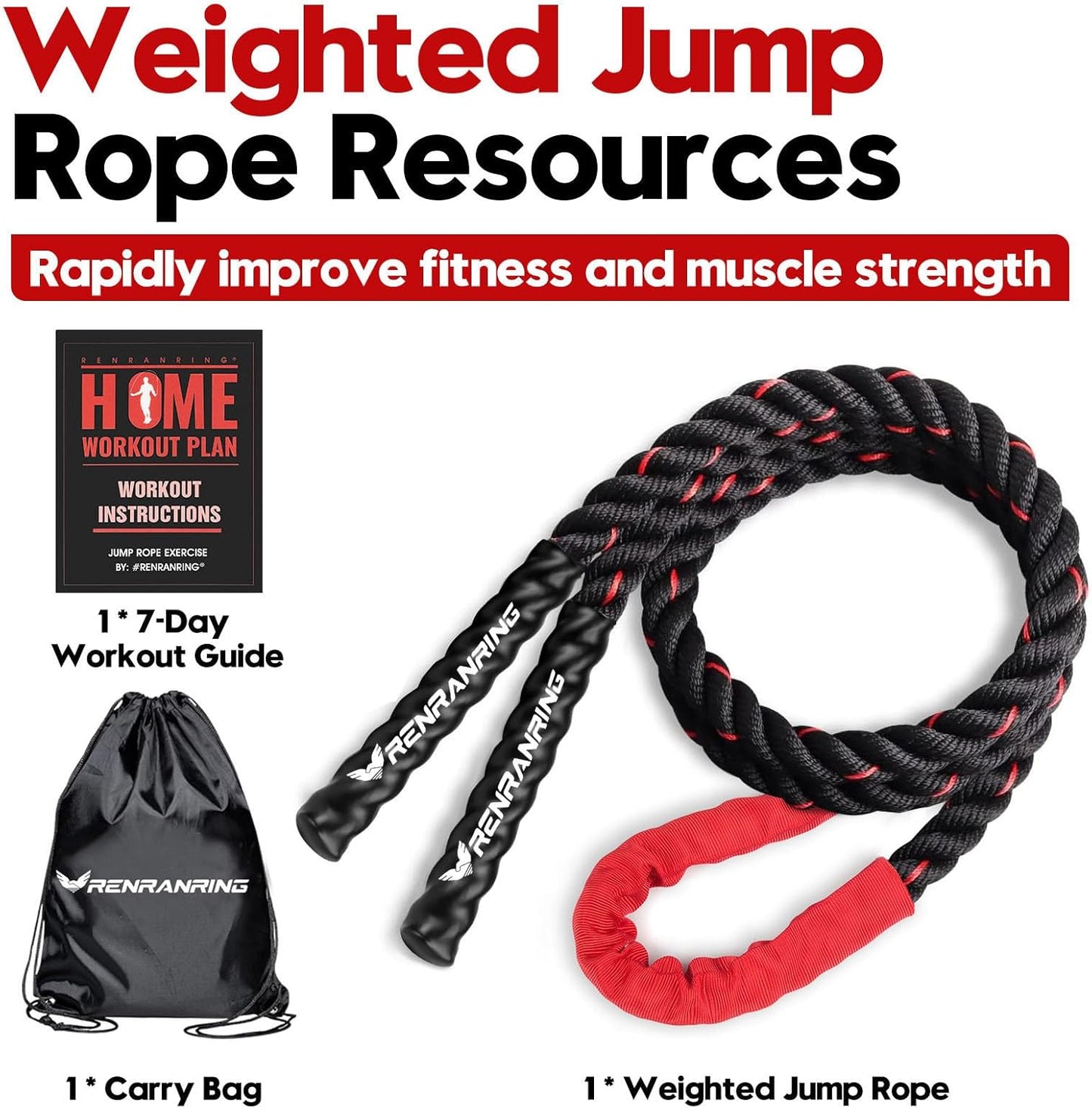 Level Up Your Fitness Game with Our Heavy Weighted Jump Ropes! 💪🔥 Perfect for Men & Women - Build Strength & Muscle at Home! 🏋️‍♂️🏋️‍♀️