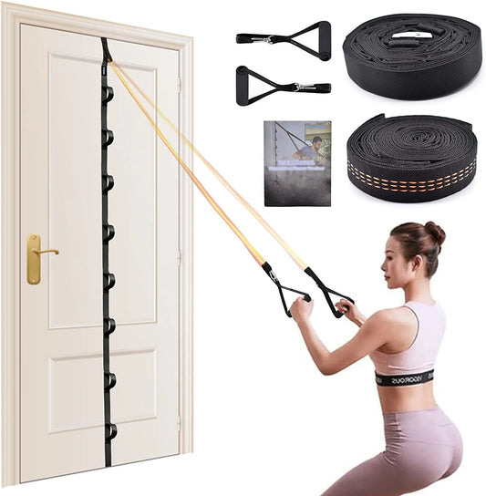 Level Up Your Home Workouts with Our Punching-Free Nylon Door Anchor Strap for Resistance Bands! 💪🏡 #HomeGym #FitnessGoals