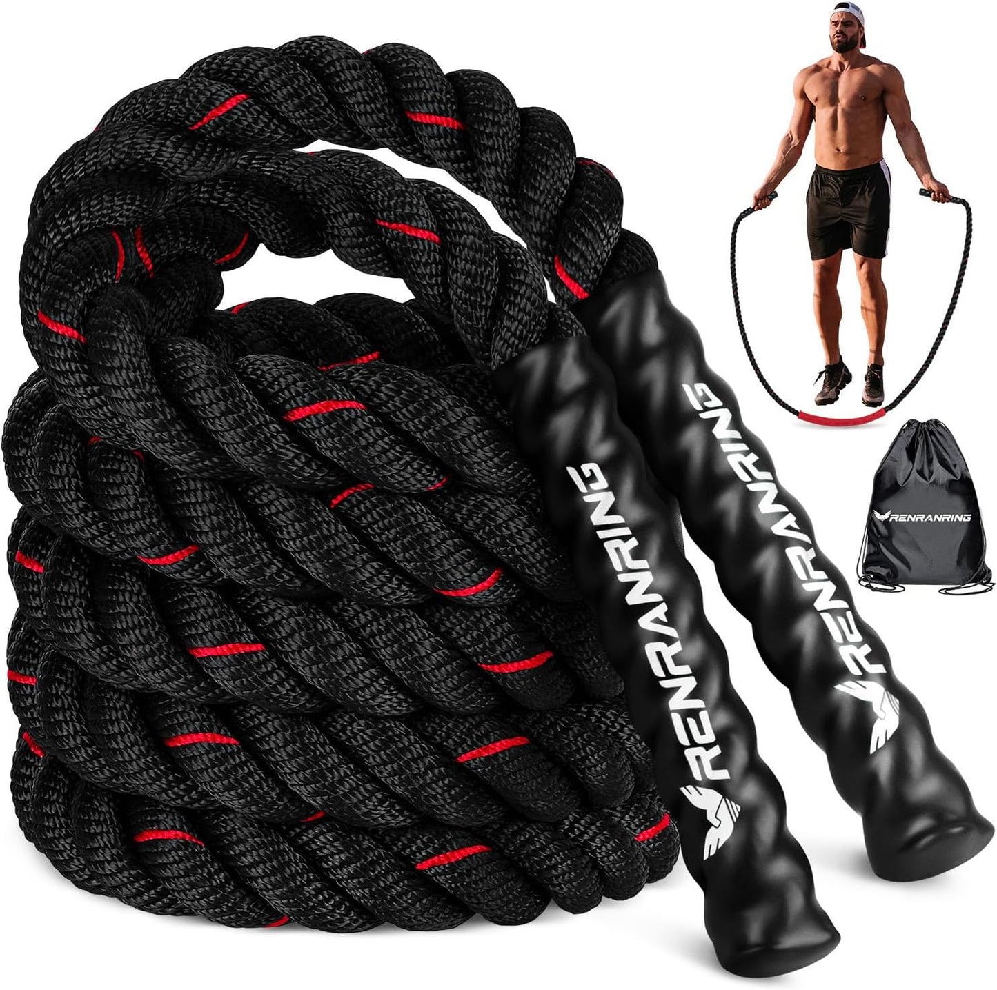 Level Up Your Fitness Game with Our Heavy Weighted Jump Ropes! 💪🔥 Perfect for Men & Women - Build Strength & Muscle at Home! 🏋️‍♂️🏋️‍♀️