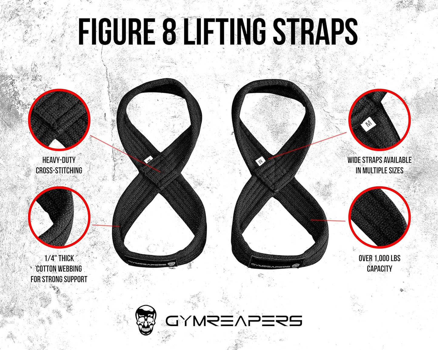 Boost Your Lifts with Figure 8 Lifting Straps! Perfect for Deadlifts, Powerlifting, and Cross Training! 💪🏋️‍♂️ #Weightlifting #StrengthTraining
