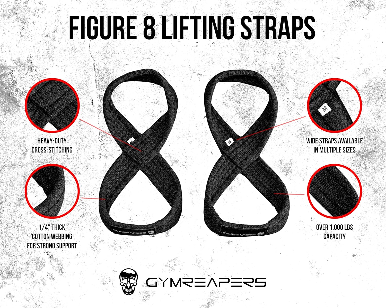 Boost Your Lifts with Figure 8 Lifting Straps! Perfect for Deadlifts, Powerlifting, and Cross Training! 💪🏋️‍♂️ #Weightlifting #StrengthTraining