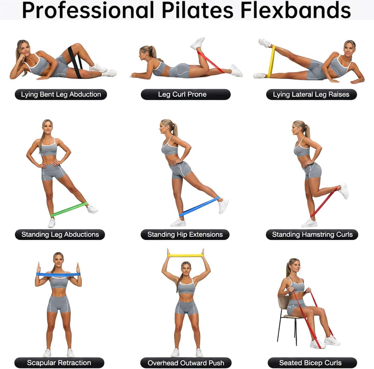 Get Your Dream Booty with Fittest Pro Fabric Resistance Bands for Legs & Butt! Perfect for Yoga, Pilates, and Home Workouts! 🍑💪 #FitnessGoals #HomeWorkout