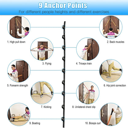Level Up Your Home Workouts with Our Punching-Free Nylon Door Anchor Strap for Resistance Bands! 💪🏡 #HomeGym #FitnessGoals